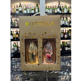 Bottega Gift Set Gold Prosecco Brut and Moscato Rose (750ml x 2)